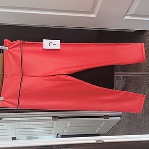 Zyia Red Sweetheart Metalic Light n Tight Hi Rise 7/8 24" (14-16) Leggings.